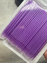 Hisopo de algodón desechable para extensión de pestañas, hisopo de limpieza de pestañas, herramienta cosmética, 100 Uds./50 Uds.