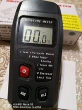 EMT01 de dos pines Digital medidor de humedad de madera 0-99.9% de probador de la humedad de la madera húmeda Detector con una gran pantalla LCD