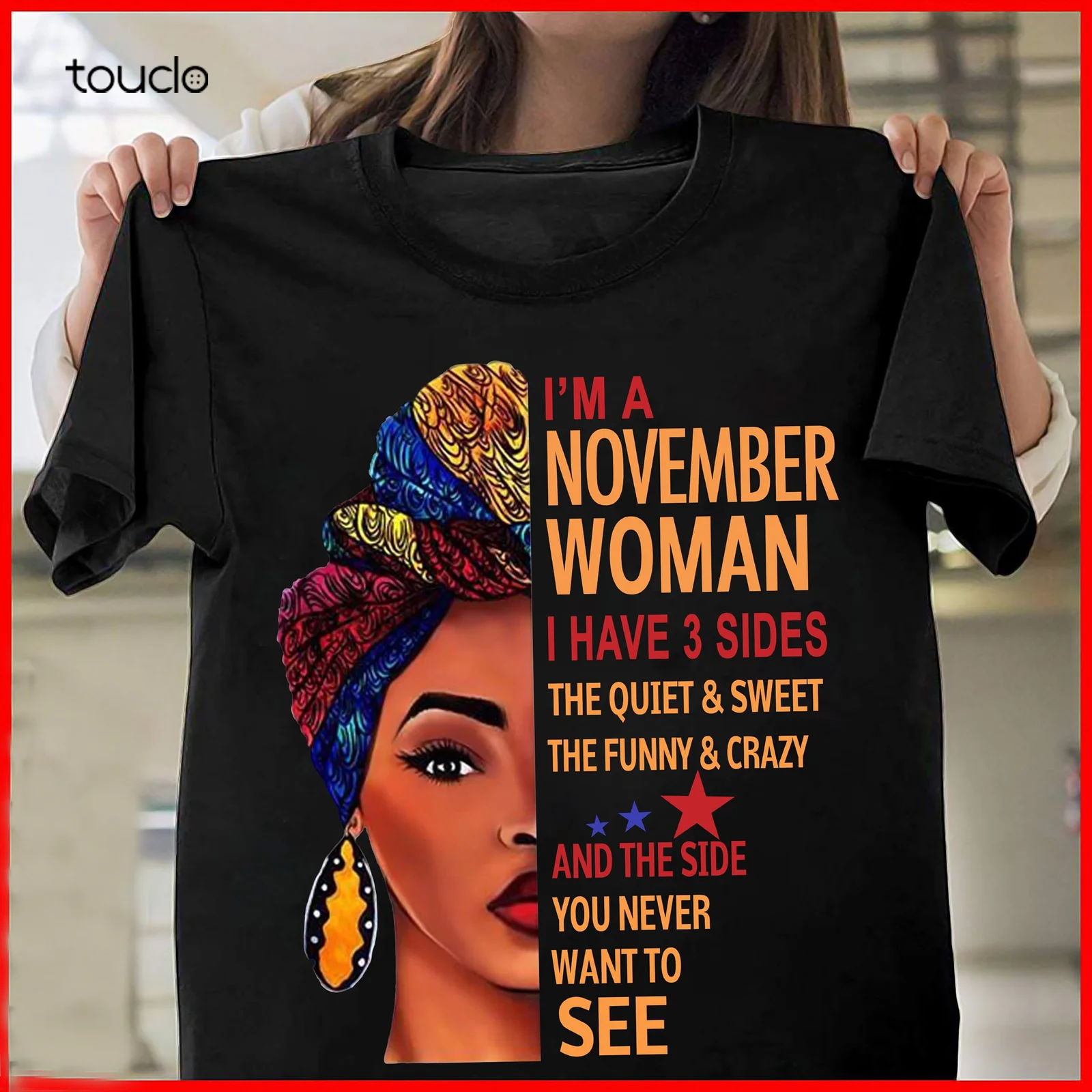 I'm A November женская черная футболка для девочек подарок на день рождения
