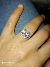 CC Anillos para las mujeres de la Boda nupcial Anelli joyería de moda anillo de compromiso de oro blanco Anillos de Color CC595
