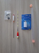 Flotador inteligente + cargador + frijol espacial 4 en 1, alarma de mordedura, cebo de pescado, luz LED, cambio de Color electrónico nocturno automático