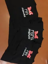 Ropa a juego para madre e hija, camiseta de algodón con lazo, bonito