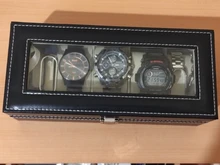 Caja de reloj de cuero PU con 1/2/3/5/6 rejillas, caja organizadora de almacenamiento para relojes de cuarzo, cajas de joyería, mejor regalo