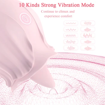 G spot Vibrator Clitoral Tongue Licking Clit Sucker Sex Toy for Women Breast Nipple Tongue Stimulator for Female Masturbator 2