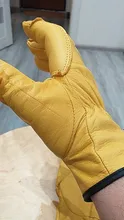 QIANGLEAF-guantes de protección para hombre, de cuero de vaca, amarillo, ultrafinos, de seguridad, para el trabajo, venta al por mayor, 527NP, Envío Gratis