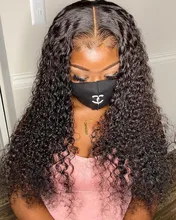 8-28 30 40 pulgadas paquetes de ondas profundas con cierre de pelo brasileño rizado 100% humano onda de agua 3 4 paquetes de tejido y cierre de encaje