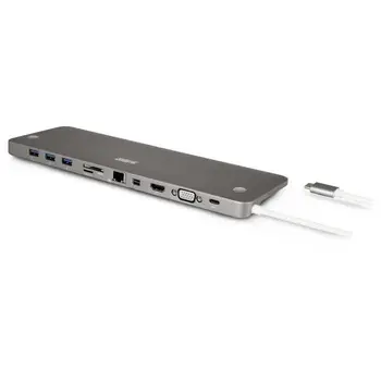 

FACTORY URBAN USB-C HDMI / VGA / Mini DIsplay / Micro SD / USB 3.0 / SD / MSD Docking station (TCD01UF)
