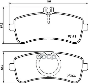 

Brake pads disc rear. Mercedes-Benz C-Class (W205) 07/13- / Mercedes-Benz C-Class Conver Brembo item No. p50132