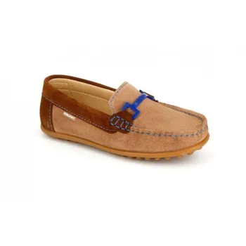 

Moccasin shoes fur split leather mink, Pablosky