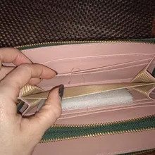 Cartera larga de piel sintética para mujer, monedero cartera borla, tarjetero, bolso de mano tipo monedero