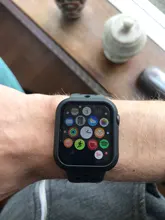 Protector de pantalla de cristal + cubierta para Apple Watch, 44mm, 40mm, 42mm, 38mm, accesorios de parachoques para Apple Watch series 5 4 3 SE 6