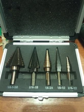 HSS broca de aluminio orificios múltiples juego de brocas para Metal madera agujero de perforación cortador paso cono Taladro