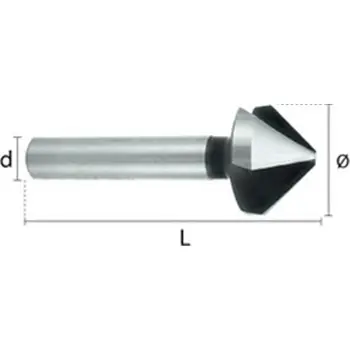 

COUNTERSINK 90. HSS DIN335C 3Z DIAM. 10, 40 REF.5116