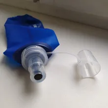 250/500ml de silicona botella de agua para senderismo Tpu deportes botella suave plegable corriendo bolsa de agua de botella de agua para senderismo