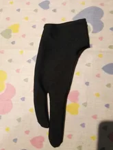 Guante de artista antiincrustante para dibujar, guante de escritura de tableta Digital de pintura de 2 dedos negro para estudiantes de arte amante de las Artes