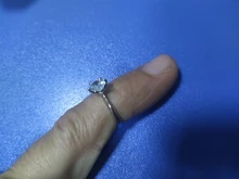 Clásico seis garra anillo de Color dorado AAA Austria anillos de boda con cristal para novia regalo de Navidad joyería de las mujeres, anillo de compromiso