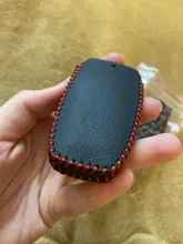 Cuero Luminoso de llave de coche para gran pared Haval Coupe H7 H8 H9 GMW H6, cubierta pequeña a rayas de Color, carcasa del mando a distancia, llavero