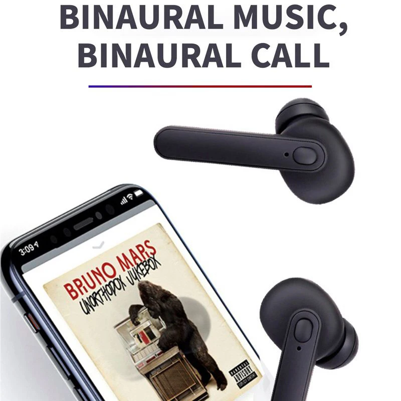 DT-5 TWS Bluetooth 5,0 спортивные наушники беспроводные наушники Hi-Fi стерео наушники-вкладыши с зарядной коробкой микрофон для Android ios