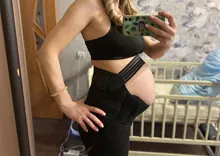 Cinturón de maternidad para embarazadas, correas de maternidad para el vientre, banda de soporte para el Abdomen, tirantes para espalda prenatal, Protector WUAXI87