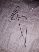 2021 nueva moda rectángulo negro colgante, collar de los hombres de moda Simple cadena de acero inoxidable collar de hombre joyería, regalo