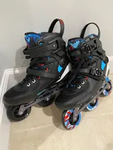 Patines en línea Powerslide TAU TRINITY para adultos, zapatillas de patinaje de fibra de carbono, 3x84/90mm, 2019 originales, gratis