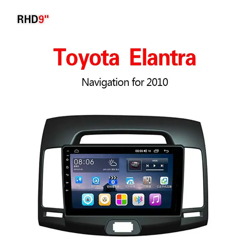 Lionet gps навигация для автомобиля Toyota Elantra 2010- 9 дюймов RT1029X - Размер экрана, дюймов: 4G8core4G32G