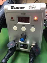 Estación de soldadura 2 en 1, 8586, 760W, 220V, pistola de aire caliente, soldadura de hierro SMD, BGA refundido, herramientas de reparación de soldadura