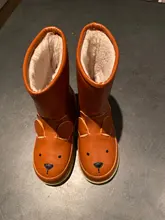 Kids Shoes Sneakers Snow-Boots Girls Winter Genuine-Leather Children Plush Warm Rabbit