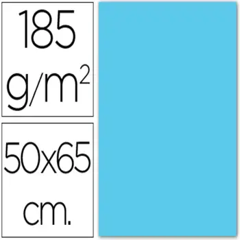 

PACKAGE 25 SHEETS CARDBOARD IRISES 50X65 185G SKY BLUE PIGGY CANSON & nbsp