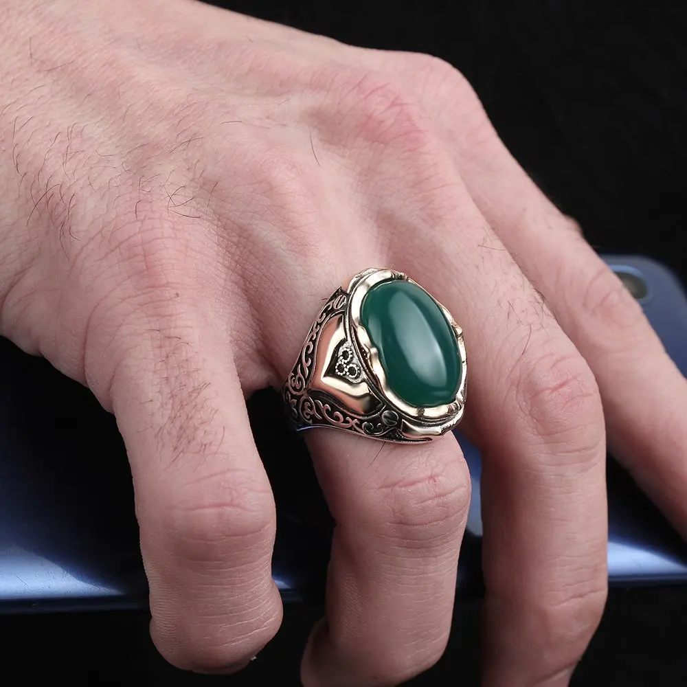 te54b-925-Sterling-Silver-Ring-Men -Rings-Turkish -Jewelry - Male -Jewelry -Ring- For- Men- Women- Ring -Men -Jewelry -Made- in -Turkey