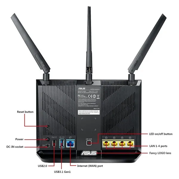  Wireless Modem Asus NROINA0207 2.4 GHz 5 GHz
