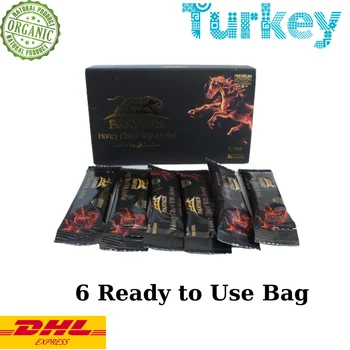 

Balsarayi Panther Epimedium Turkish Honey Macun Horny Goat Weed Ginseng Herbal Aphrodisiac– Turkish Paste, 6 ready to use bag