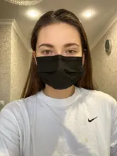 10-200 Uds desechable médico boca máscara Anti polvo máscara negra 3 capas no tejida respirar Facial máscara de filtro máscara quirúrgica