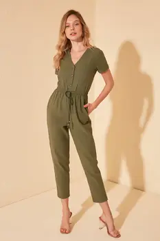 

Trendyol Lacing Detailed Pockets Jumpsuit TWOSS20TU0080