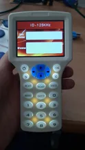 10 Frecuencia de lector de RFID escritor copiadora duplicador IC/identificación con Cable USB para Cable de 125Khz a 13,56 Mhz tarjetas pantalla LCD duplicador