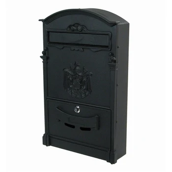 

Buzon's large size with lock wrench. Manufactured in METAL aluminum. Black Color-matte. Dimen high 46 x fund 9 x width 29cm