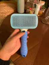 Slicker Brush Removes Grooming Comb Massage-Particles Dog Loose-Hair Self-Cleaning Circulation