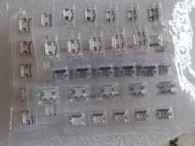 60 unids/lote 5 Pin SMT conector de enchufe Micro USB tipo B hembra colocación 12 modelos SMD DIP conector de enchufe