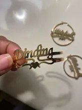 Atoztide-pendientes de acero inoxidable con nombre personalizado para mujer, aretes con letras personalizadas, joyería de fiesta