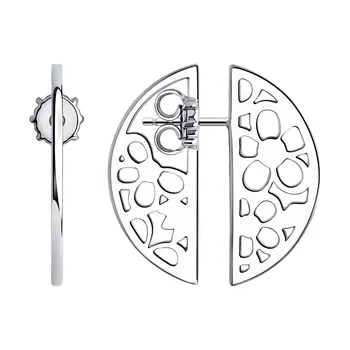 

Sokolov silver drop earrings, fashion jewelry, 925, women's male, long earrings