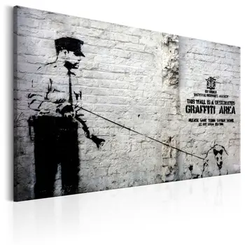 

Table Graffiti Area Police and a Dog by Banksy