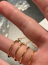 IPARAM-Conjunto de 4 anillos de circonita de cristal para mujer, juego de anillos de oro 2020, set de anillos de compromiso bohemios vintage para mujer, joyería para fiesta