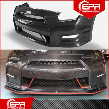 

For R35 GTR 2011-2013 OEM Style Carbon Fiber/Glass Fiber Front Bumper w/o LED (DBA Front Bumper) Body Kit Tuning For R35 GT-R