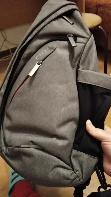 Men's Water Drop One Shoulder USB Backpack photo review