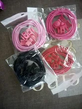 Sneaker Shoelaces Stretching-Lock Elastic Round Quick-Rubber No-Tie 17-Colors 1pair