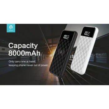 

Power bank 8000 mAh Wireless with Qi standard White