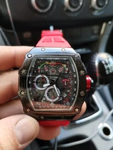Reloj deportivo con esfera grande para hombre, cronógrafo de cuarzo, militar, dorado, de lujo, Hip-Hop