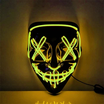 

Hot Sale Halloween Mask Halloween Party Scary Glow Masks Festival Funny Cosplay Costume Party Masks Cosplay Mask