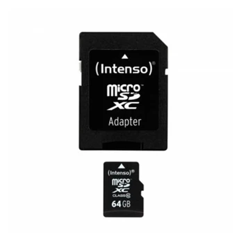 

Micro SD Memory Card with Adaptor INTENSO 3413490 64 GB Class 10