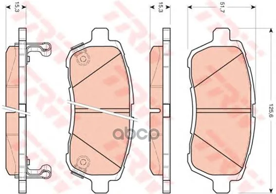 Disc Brake pads Trw/Lucas Gdb3437 TRW/Lucas. GDB3437
